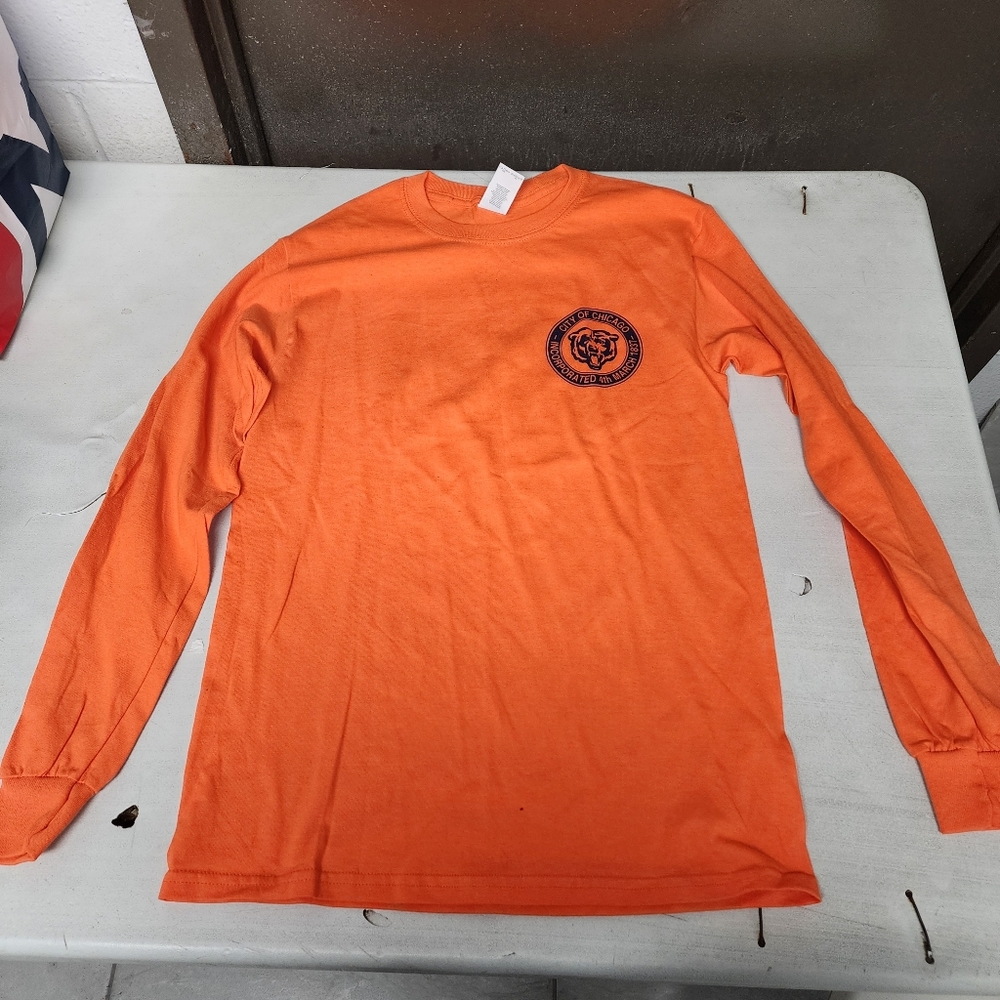 Long sleeve orange shirt size S
